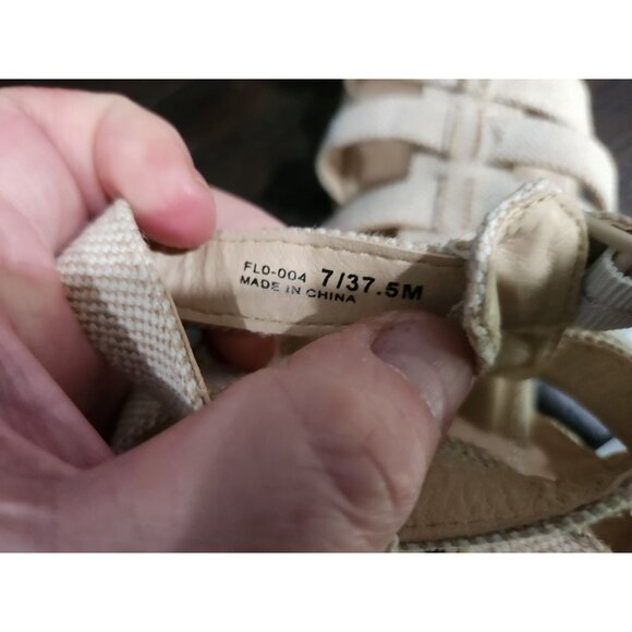 NEW Dirty Laundry Fun Stuff Gladiator Beige Casual Sandals/ Size 7M - Picture 8 of 8